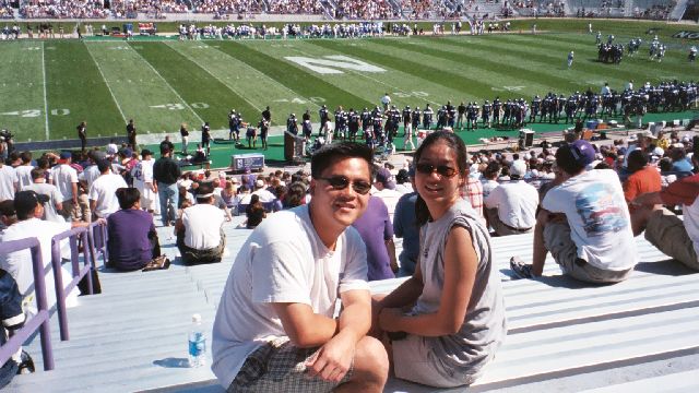 Go U NU!
Me and Nitida and Ryan Field at the NU vs. Air Force game