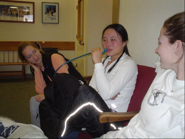 The Clinic at Squaw Valley USA
Laura, (a very dazed and confused) Melanie, Sara