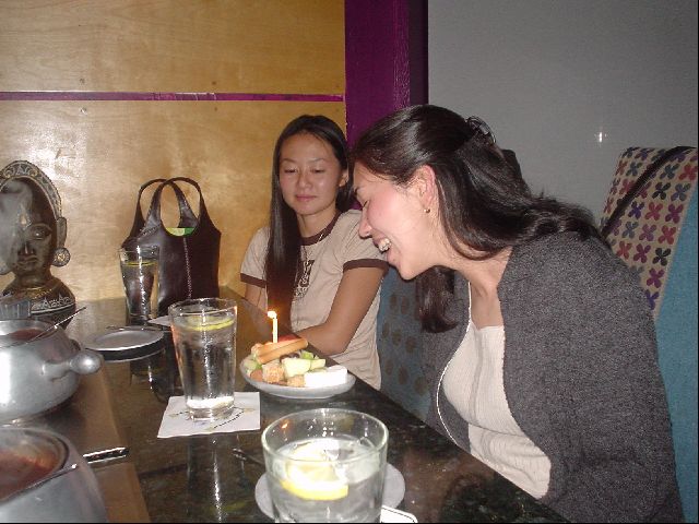 Kim and Lani
Lani's Birthday Dessert at La Fondue